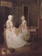 Jean Baptiste Simeon Chardin Hard-working mother oil